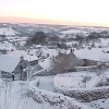 Winter roof tops of Winster, Derbyshire