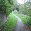 Walking path behind Ludlow Castle, Ludlow, Shropshire
