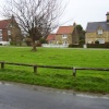 The village green in Coneysthorpe, North Yorkshire