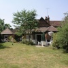 Typical old cottage and garden in Dorking, Surrey