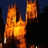 York Minster at night, York, North Yorkshire.