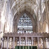 Stained Glass in York Minster, York, North Yorkshire.