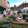 Market day in Ashbourne, Derbyshire.