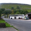 Village garage in Kettlewell, Wharfedale, Yorkshire Dales National Park, North Yorkshire.