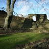 Pontefract Castle in winter. West Yorkshire.