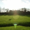 Pontefract Castle in Autumn. Pontefract, West Yorkshire.