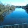 View from the Tour Bus. A river in Glasgow