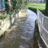 Overflow stream off the River Ryton, Worksop, after a heavy storm now a river in its self.