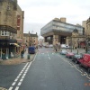 Halifax - From Commercial St looking towards the Halifax Building Society main office built in 1974