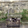 Iron Spectacle Stocks at Painswick, Gloucestershire.