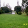 Canal located at the back of the main building at Fawley Court. The Thames River is in the distance