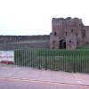 Tynemouth priory on a cold January evening