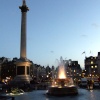 Greater London. Trafalgar Square, Waiting for the lighting of the Norwegian Christmas Tree.