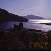 Eilean Donan Castle in moonlight, Kyle of Lochalsh, Highland, Scotland.