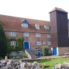 The old Wilton carpet factory, in Wiltshire, now a shopping complex - 2006.