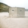 Beach at Primrose Valley Holiday Park, Filey, North Yorkshire. A leftover from the war. - 