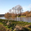 The River Ouse north of the Pells in Lewes, East Sussex.