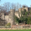 Hawarden Castle, Hawarden, Flintshire, taken from the Cricket Club.