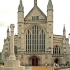 Winchester Cathedral, Hampshire, West Facade.