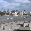 A view from the South Bank, London. March 1978.