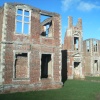 a picture of the remains of Houghton house