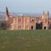 a picture of the remains of Houghton house