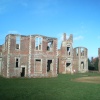 a picture of the remains of Houghton house
