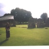 Hailes Abbey, Gloucestershire, remains of Chapter House and Cloister wall.