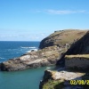 The view from Tintagel Castle in Cornwall
