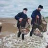 Whitstable Oyster Fishermen painting by Tankerton resident Peter Gander