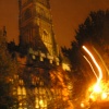 St John the Baptist Church at night, Cirencester, Gloucestershire