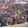 A view of York from the tower of York Minster, North Yorkshire.