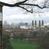 A view from the gates of The Royal Observatory, Greenwich.