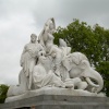 Corner sculpture of Prince Albert Memorial, London
