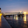 Gravesend pier - River Thames at night