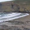 The quiet cove at Crackington Haven, Cornwall, is Boscastle's tiny neighbour.
