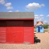 Beach Hut on Hayling Island, (Hampshire) left of Beachlands.