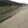 The splash wall at Sutton on sea - the final frontier protecting this picturesque sea side town
