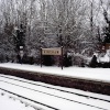 Kingham train station in the Cotswolds looking lovely with the snow