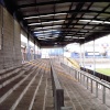 An empty Bass Stand at the Memorial Ground home of Bristol Rovers