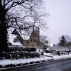 The village of Churchill, Oxfordshire, on a snowy day 2007