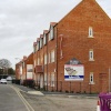 The new Rushes Court development on Nether Street, Beeston, Nottinghamshire.