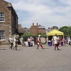 A procession of musicians at the Medieval Fayre in Gloucester in June 2006.