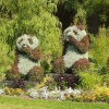 Pandas on the Malpas roundabout in Newport, South Wales in the summer of 2003.