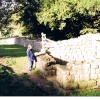 A section of Hadrians Wall near Corbridge.