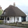 Thatched toll house, Trowbridge, Wiltshire. Built circa 1750