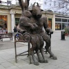 Bronze statue in the town centre, Cheltenham, Glos