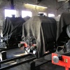 Engine sheds on the Romney Hythe and Dymchurch railway, Dungeness, Kent