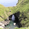 The Devil's Frying Pan, a spectacular coastal feature near Cadgwith, the Lizard, Cornwall.