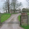 Treago, St Weonards, Herefordshire.  Main gates and drive up to the Manor House.